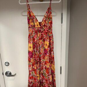 Olivia James Backless Floral Dress (Size Medium)